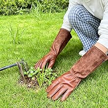 Thorn Proof Leather Gardening Gloves